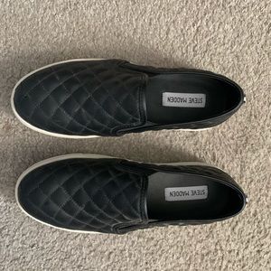 Steve Madden Black Slip on Sneaker